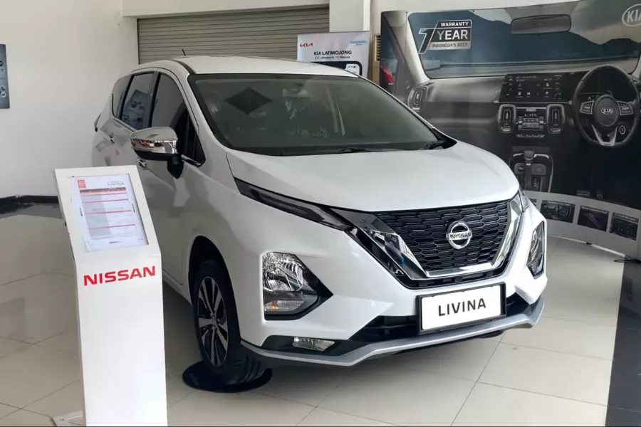 A picture of the Nissan Livina inside a Nissan dealership