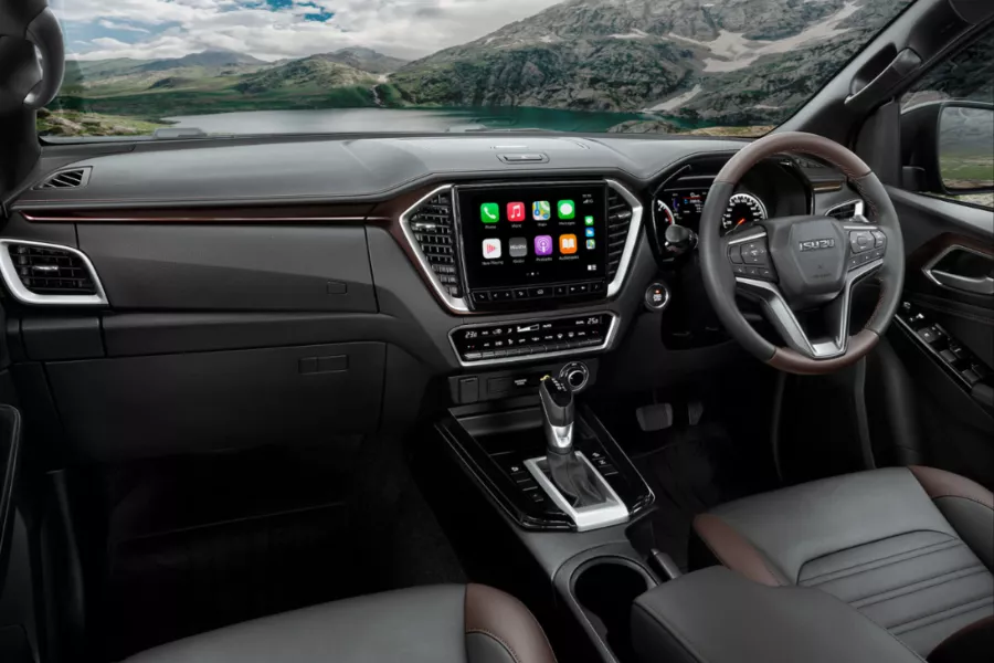 A picture of the 2023 Isuzu D-Max's interior