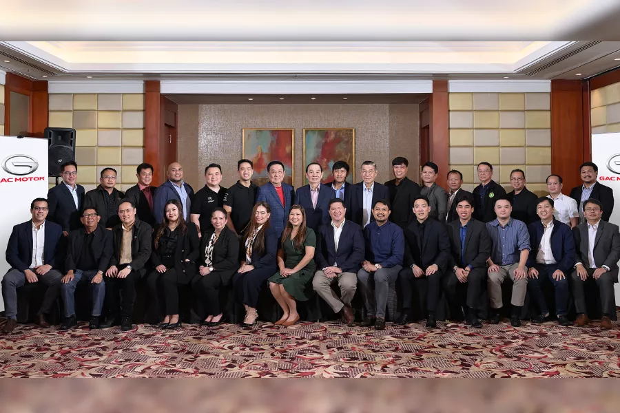 GAC Motor PH executives together with dealer partner executives