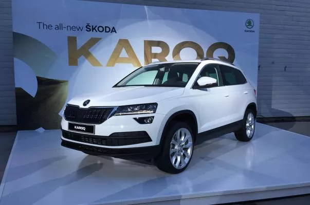 Angular front of the Skoda Karoq