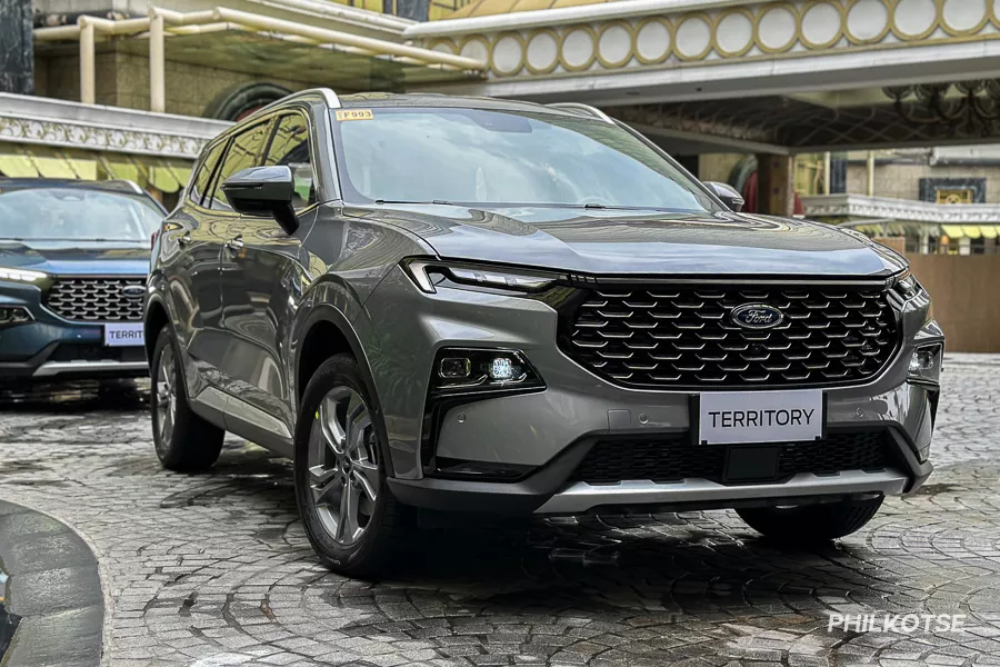 Next-gen Ford Territory front quarter shot