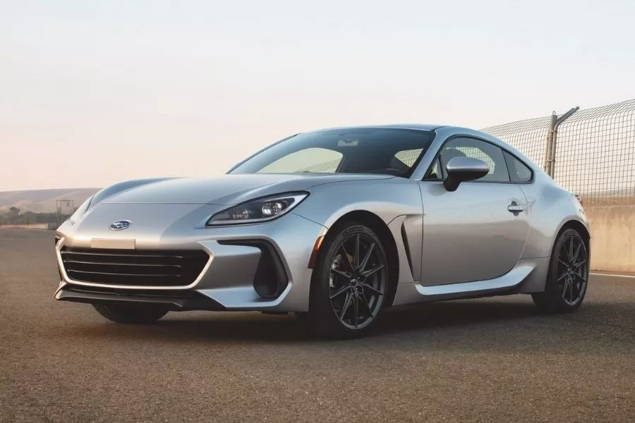 A picture of the 2022 Subaru BRZ parked on a racetrack