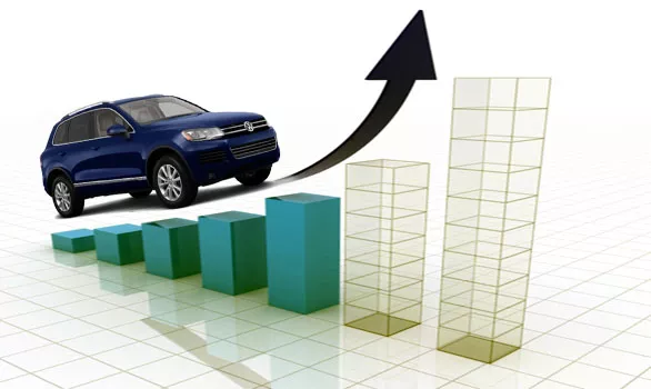 Car sales spike graphic