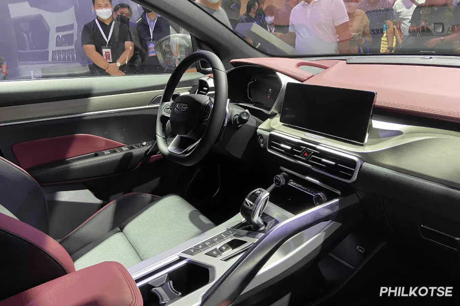 A picture of the interior of the Geely Coolray SE