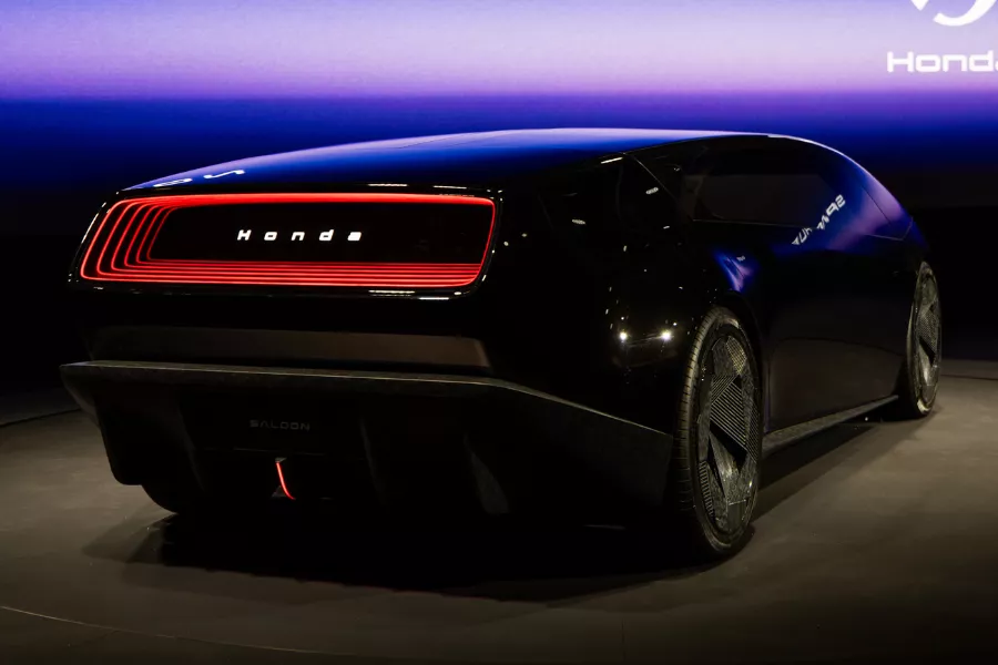 Honda Saloon EV concept rear quarter shot