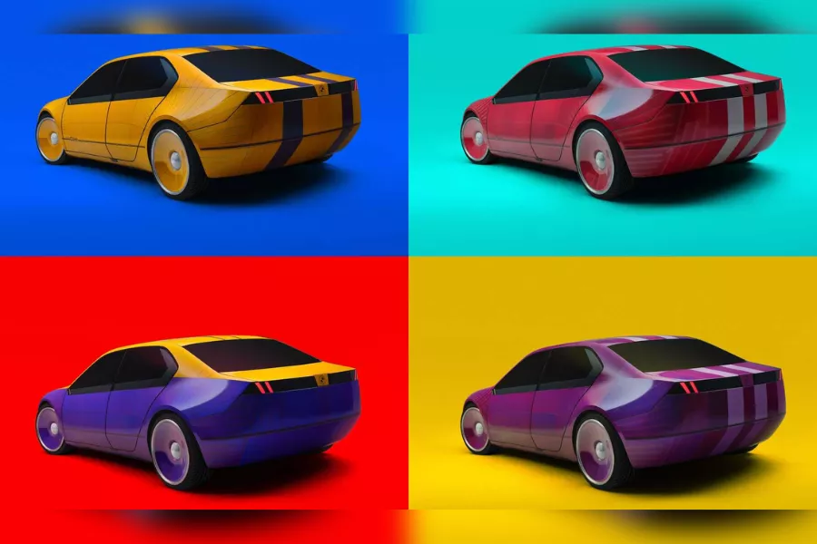 A picture of the i Vision Dee with different color setups.