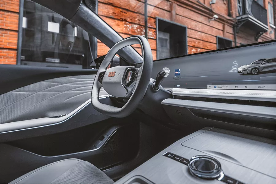 The Yinhe E8's huge 45-inch 8k screen