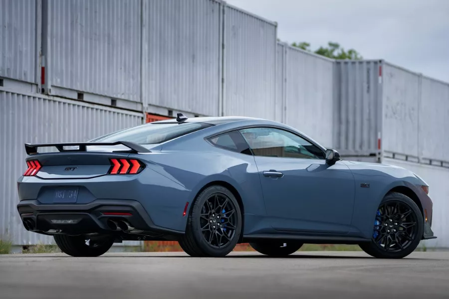 Mustang GT from the rear (US-spec pictured)