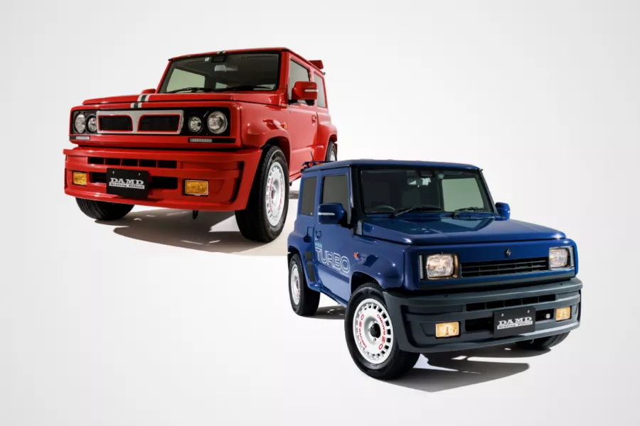 The rally car-inspired DAMD body kits for the Suzuki Jimny