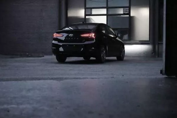 Back side of the Hyundai Elantra 2019