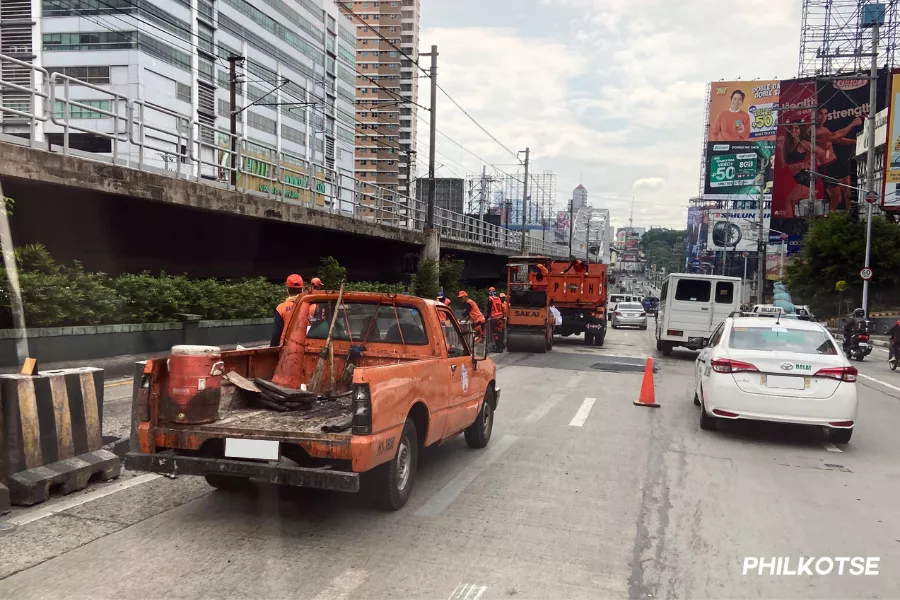 Road works EDSA