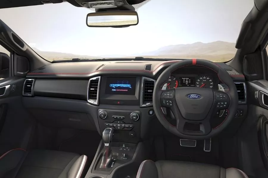 A picture of the interior of the Ranger Raptor X