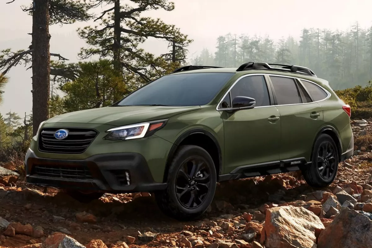 Subaru Outback front profile shot