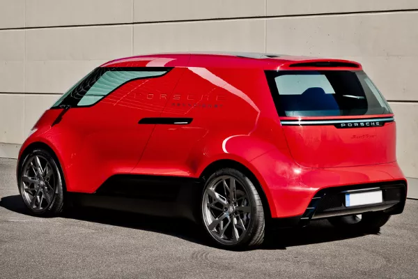 Porsche Vision Renndienst concept rear shot