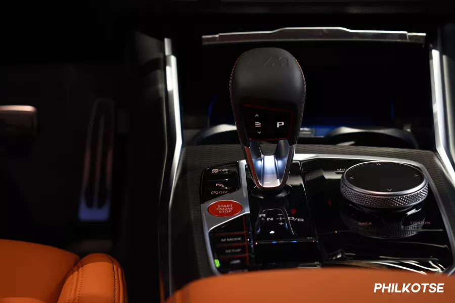 A picture of the M3 Competition's center console.