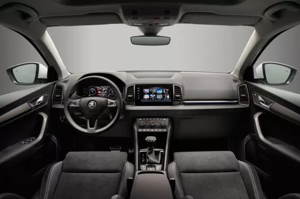 The Skoda Karoq's inside