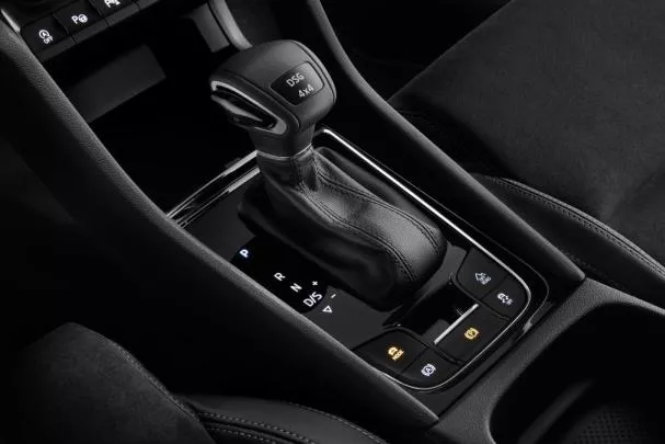 The engine range is expected to come with a selection of turbocharged petrol and diesel engines. 2017 Skoda Karoq 's joystick