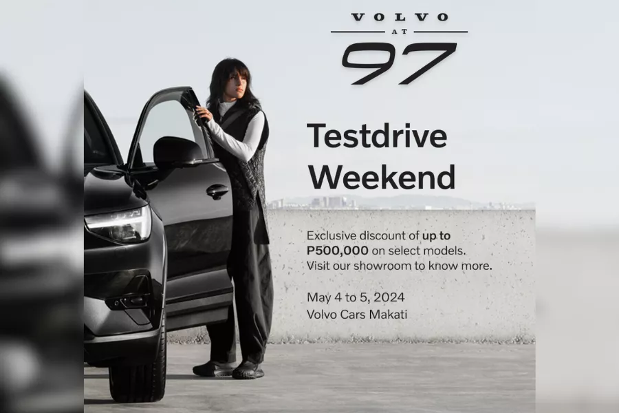 There's also a test drive event at Volvo Cars Makati from May 4 to 5, 2024