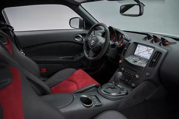 The interior of the 370Z NISMO. A picture of the interior of the 370Z NISMO.