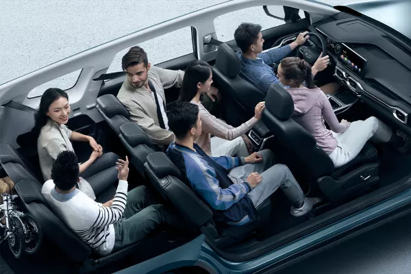 The Okavango can accommodate seven occupants 2021 Geely Okavango seven-seater capacity