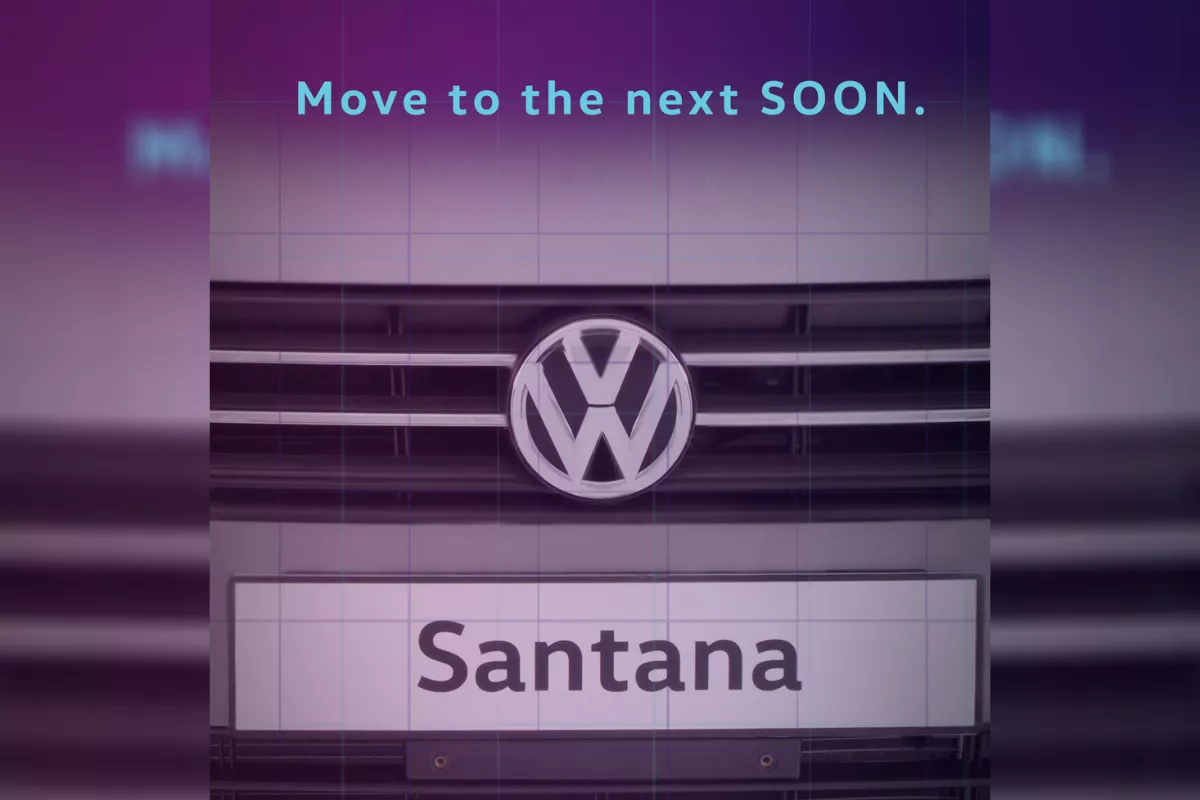 2021 Volkswagen Santana teaser front grille
