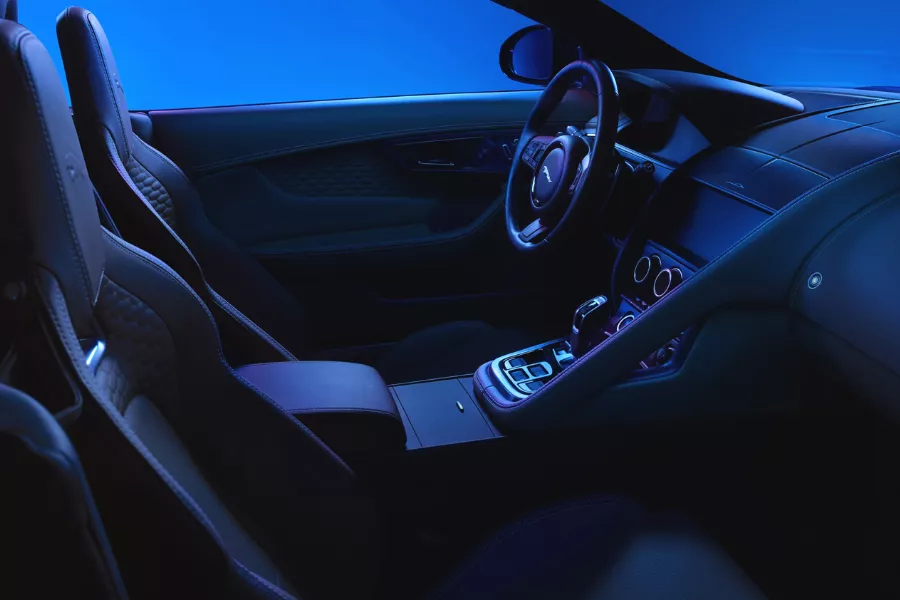 A picture of the interior of the F-Type 75