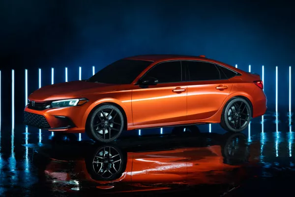 2022 Honda Civic Prototype front side profile shot