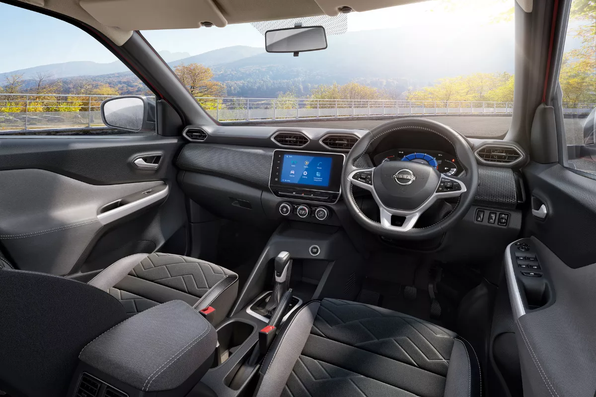 Interior of the Nissan Magnite