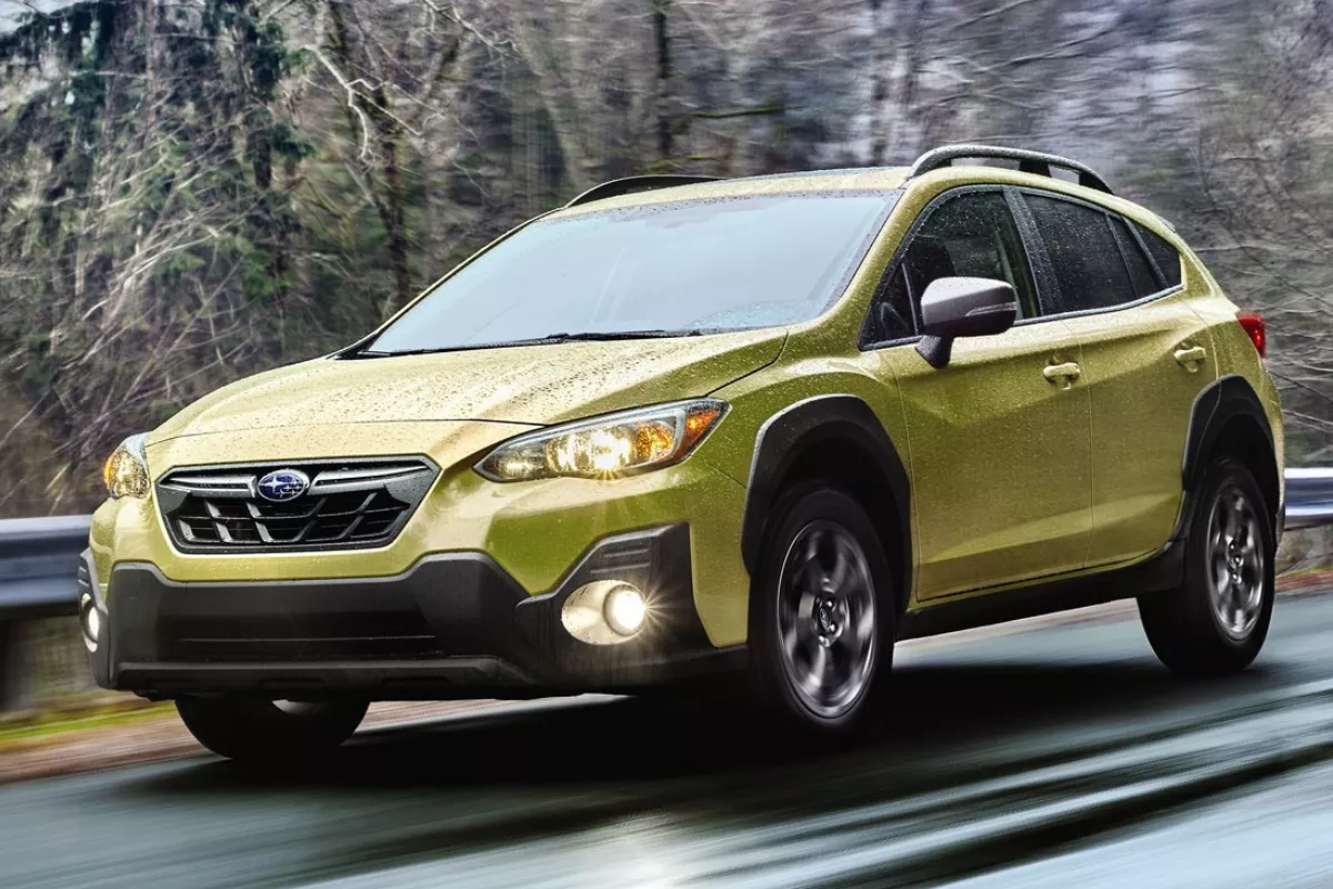 Facelifted 2021 Subaru XV running shot