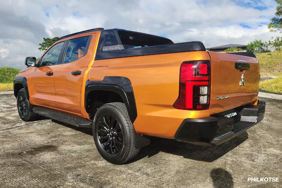 The new Strada from the rear