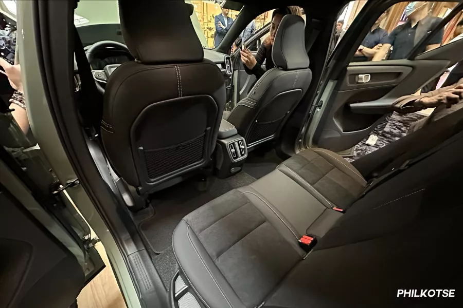 XC40's rear cabin