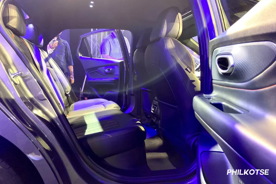 A picture of the rear seats of the GAC Empow