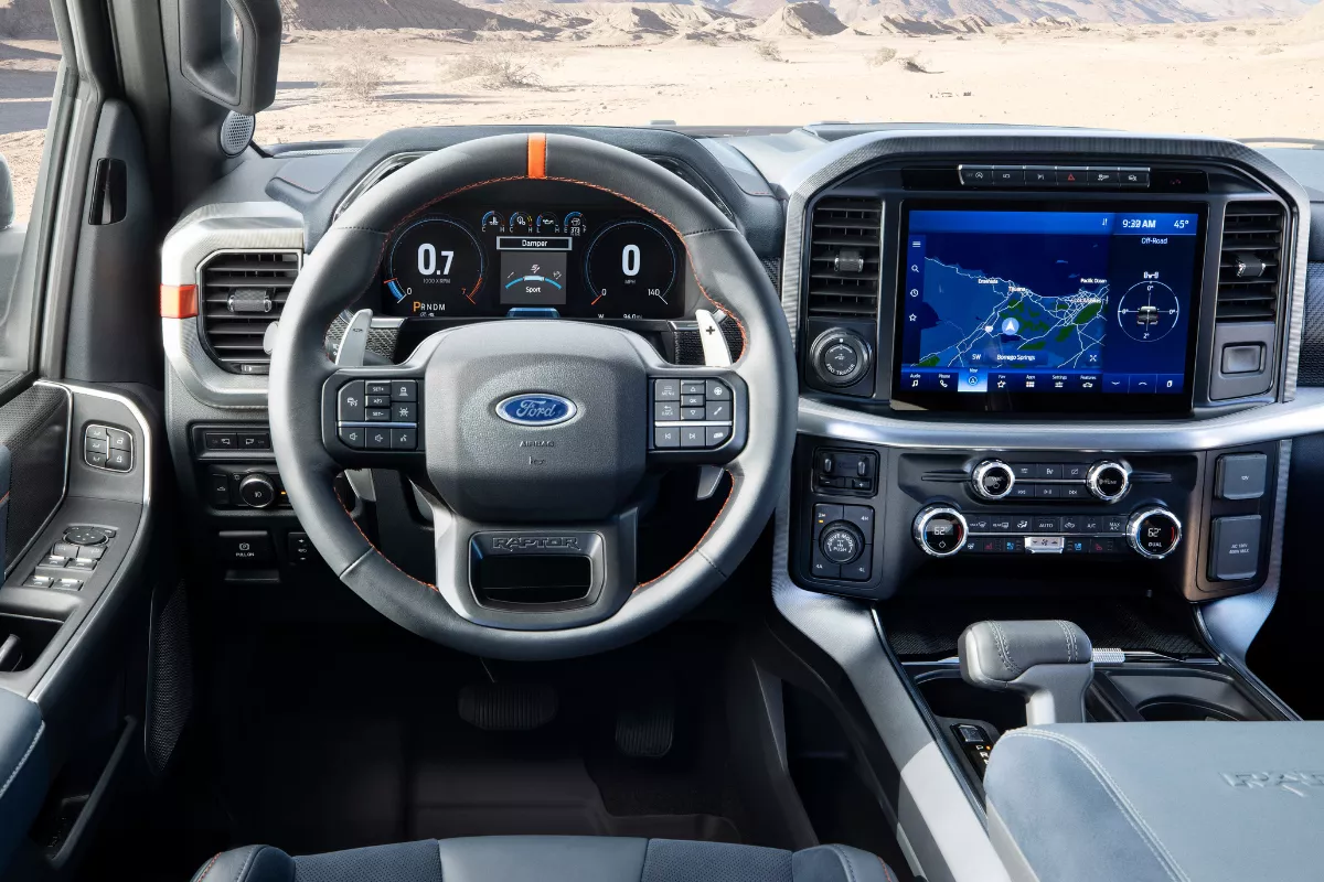 2021 Ford F-150 Raptor steering wheel