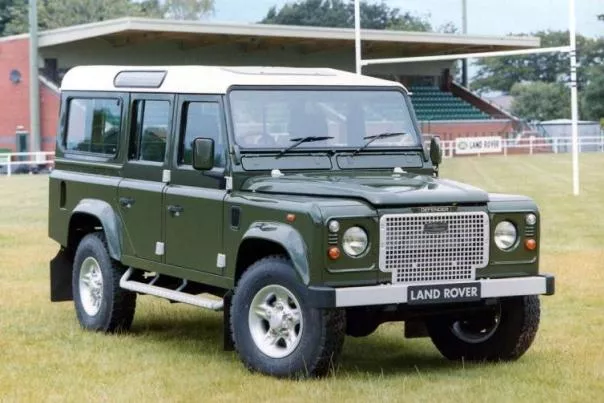 angular front of the Land Rover Defender 1948