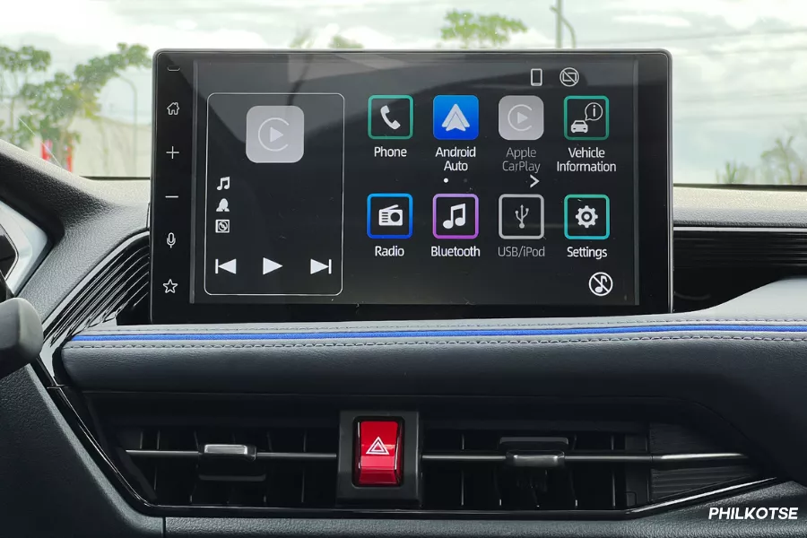 Yaris Cross infotainment system
