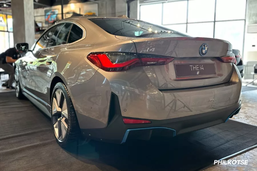 BMW i4 from the rear