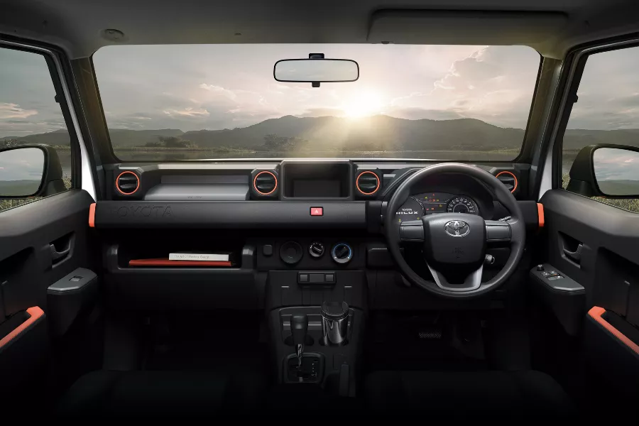 A peek inside the Hilux Champ A peek inside the Hilux Champ