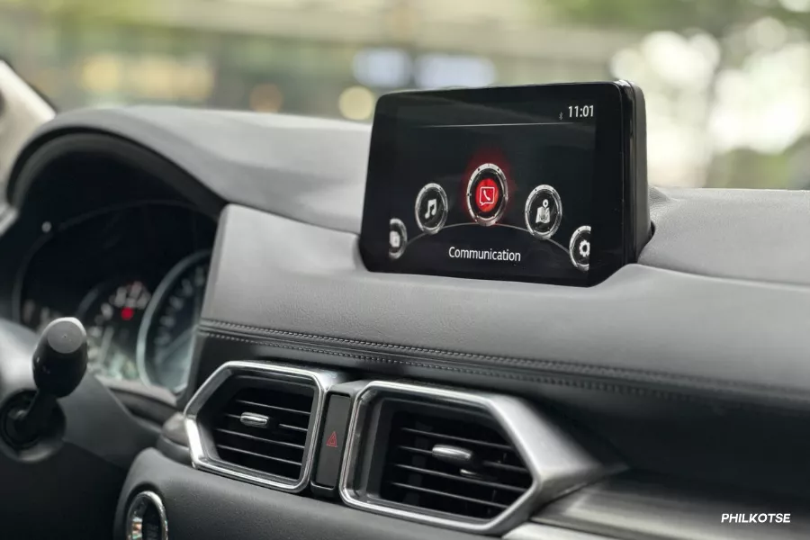 The 2024 CX-5 comes standard with an eight-inch infotainment display