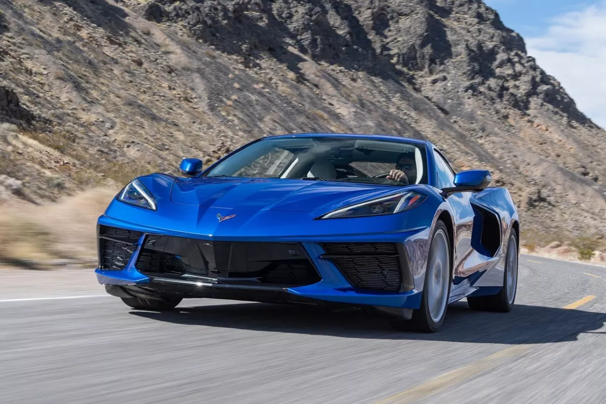 Chevrolet Corvette Stingray front profile shot