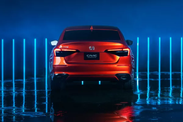 2022 Honda Civic Prototype rear shot