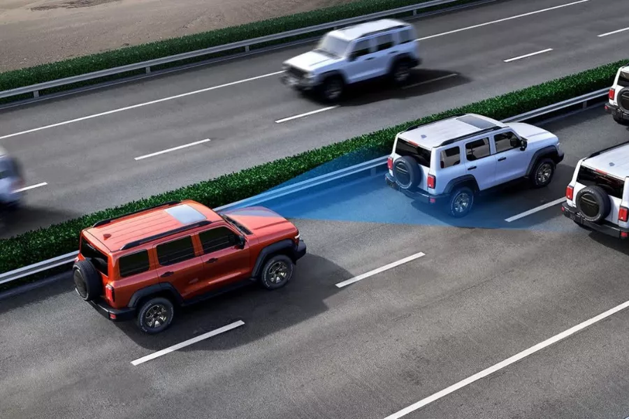 This GWM SUV ADAS suite.