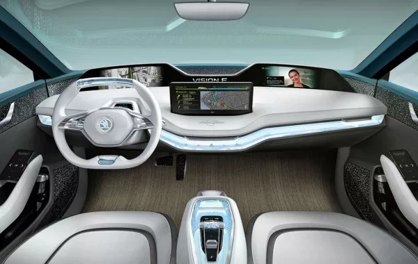 Thanks to a 2,850 millimeters (112 inches) wheelbase, the car owns Vision E's interior space