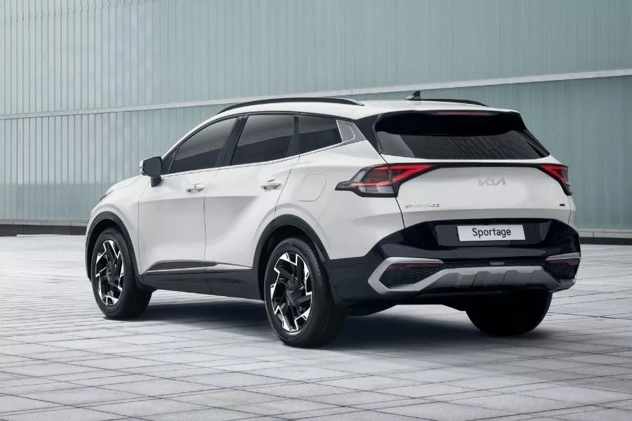 The new Sportage from the rear