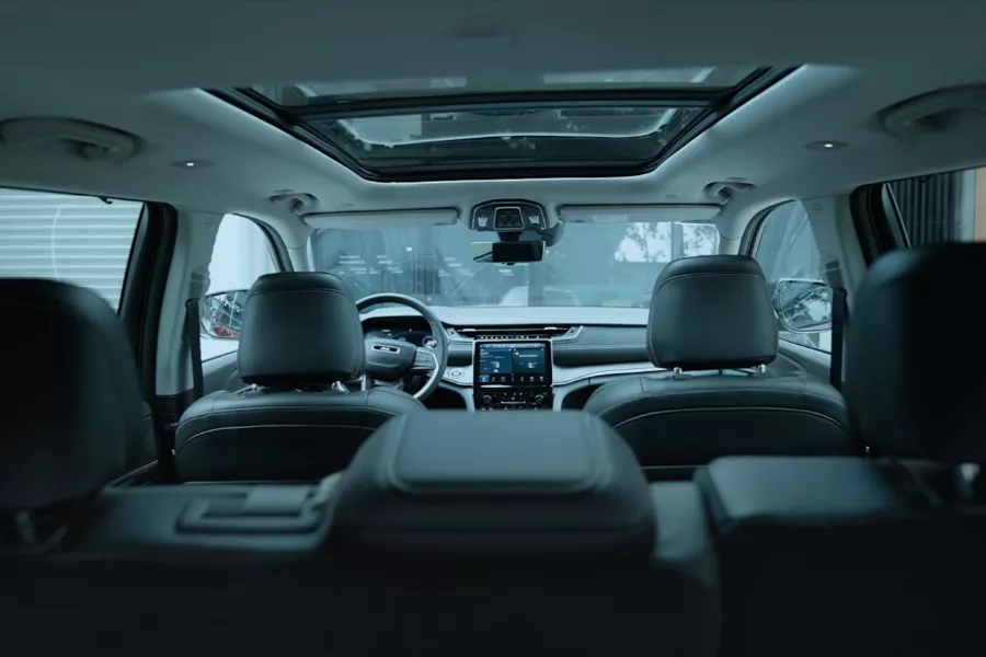 A peek inside its interior This SUV has loads of interior space