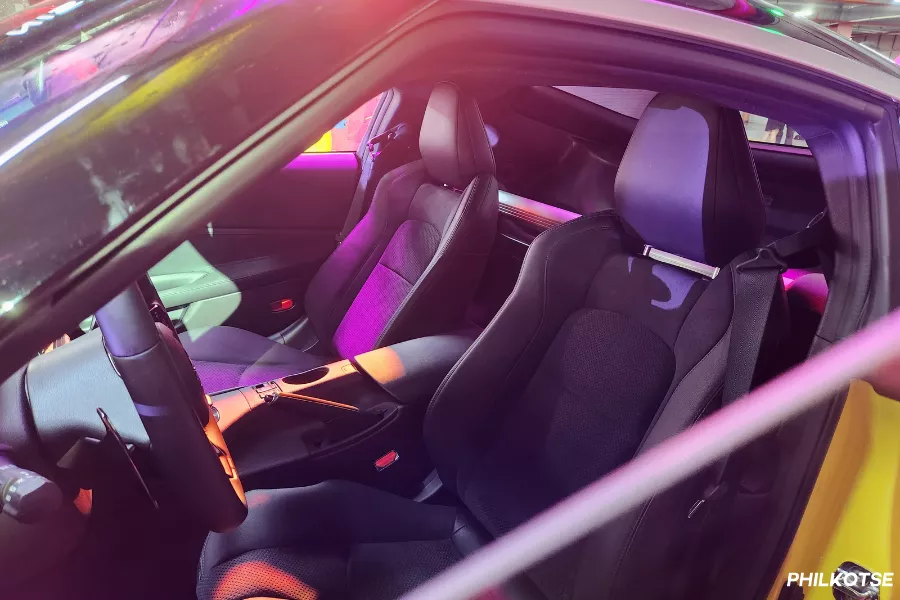 A peek inside the next-gen Z car A picture of the Z's interior