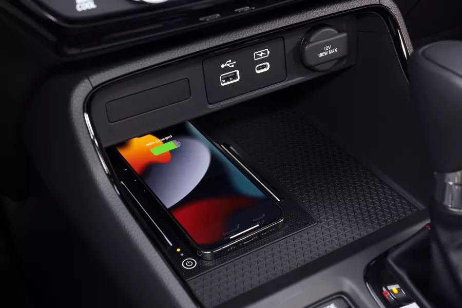 A picture of the CR-V's wireless smartphone pad.
