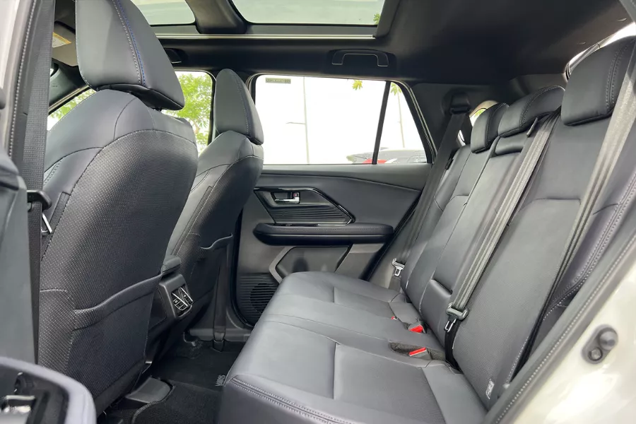 The Yaris Cross' rear cabin