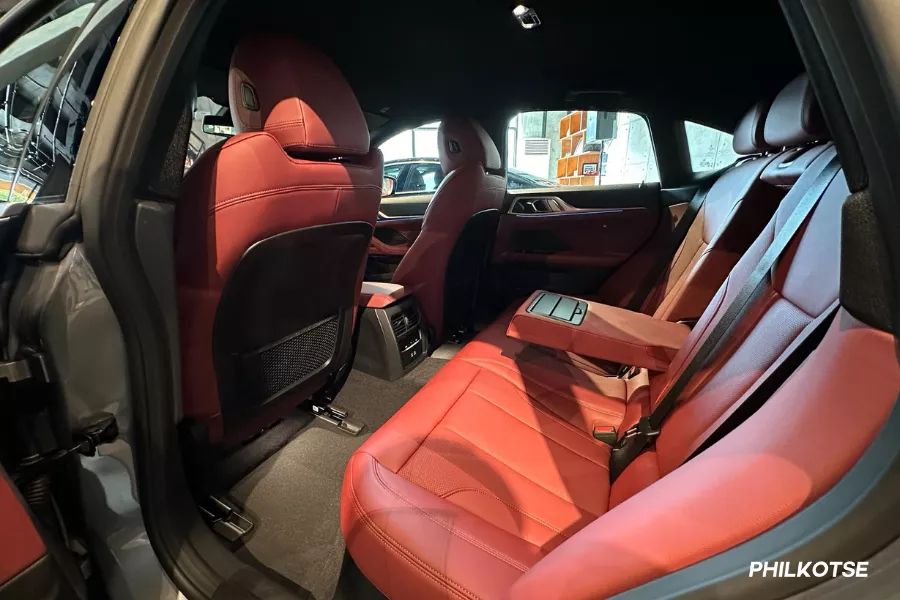 The i4's rear seats