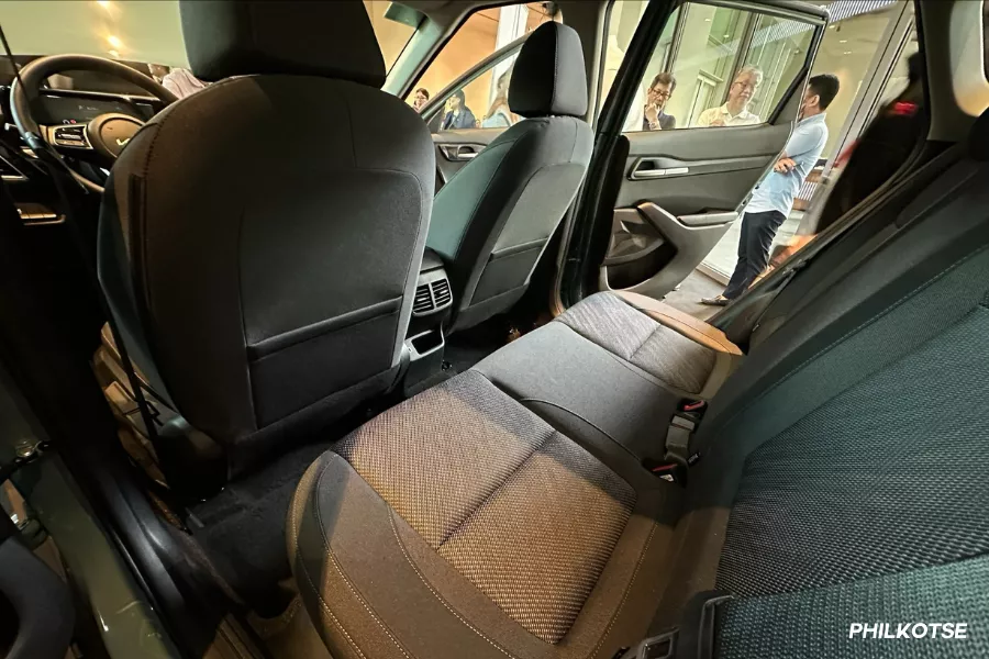 A picture of the 2024 Kia Seltos second row. 