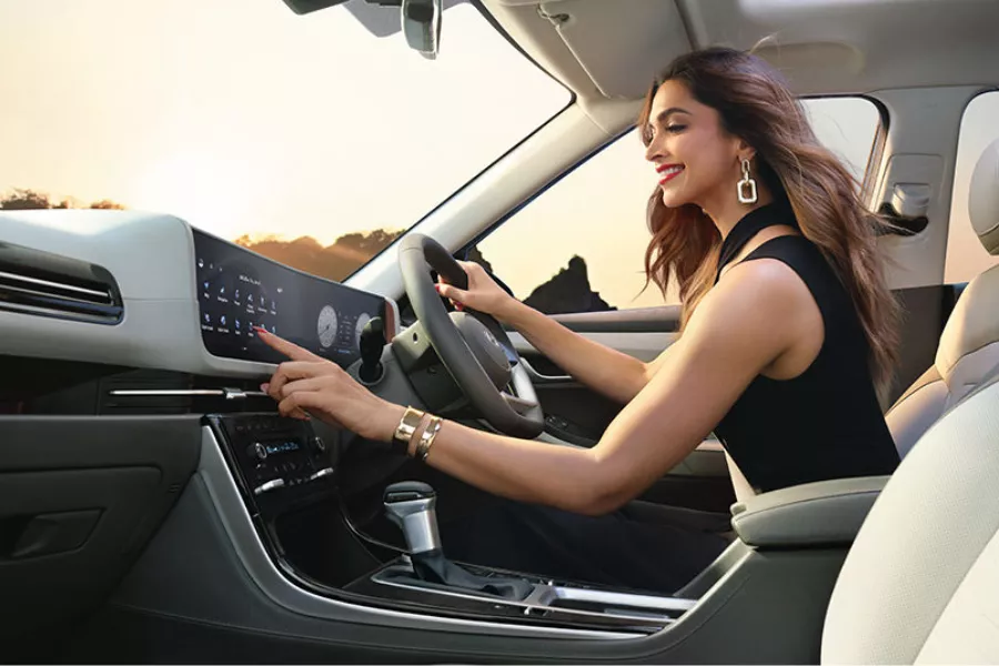 The new screen setup makes for a more cockpit-like feel